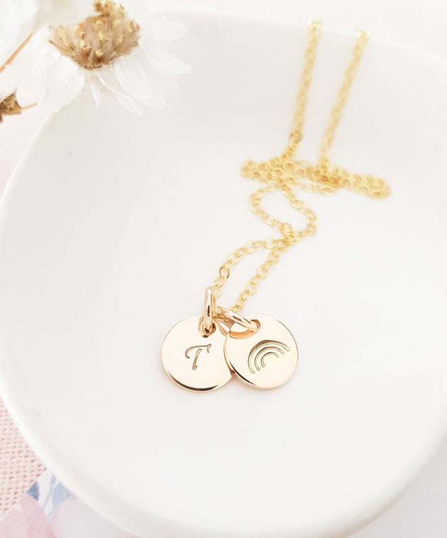 personalised Disc necklace