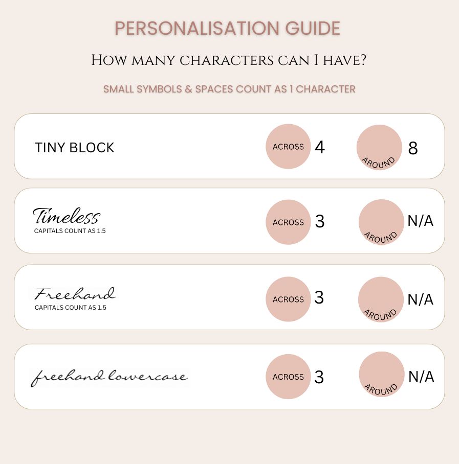 Gold Initial Disc Necklace DISC NECKLACES pesonalisation guide