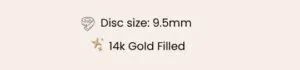 gold teensy disc product details