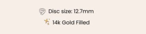 gold tiny disc