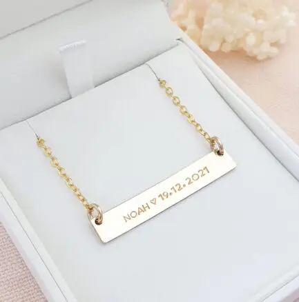 Gold Bar Necklace