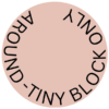 Rose Gold Initial Disc Necklace - Around disc (Tiny Block only)