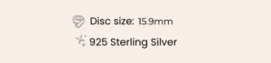 silver mini disc size