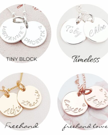 Gold Tiny Disc Add On ADD ON DISCS tiny disc font options