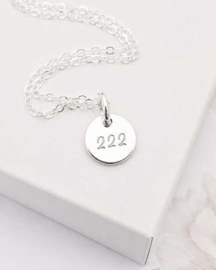 222 angel number necklace