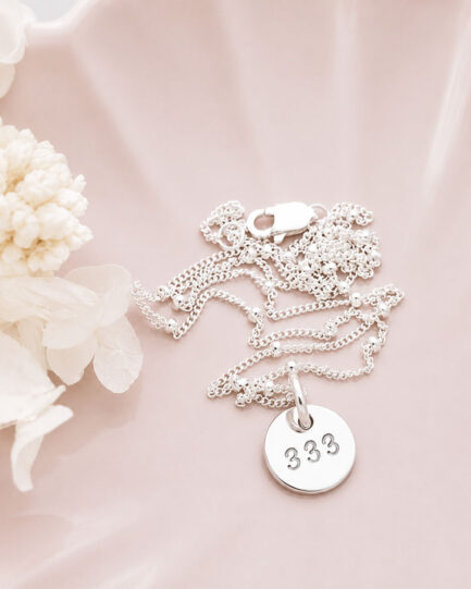 333 angel number jewellery
