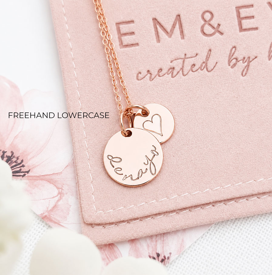Rose Gold Disc Set DISC NECKLACES sweet 16 gift for her