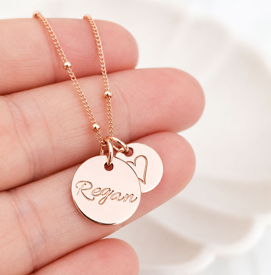 Rose Gold Disc Set DISC NECKLACES ROSE GOLD DISC SET