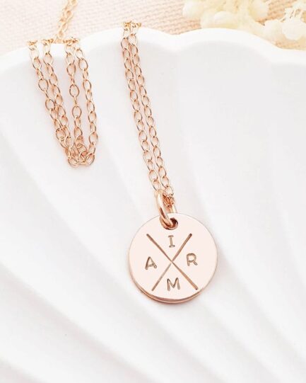 4 initials on pendant