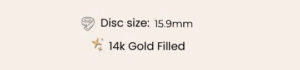 gold mini disc size