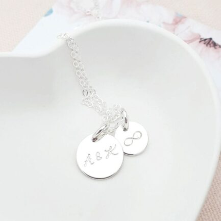 Silver Symbol Set DISC NECKLACES Silver Symbol Disc Set