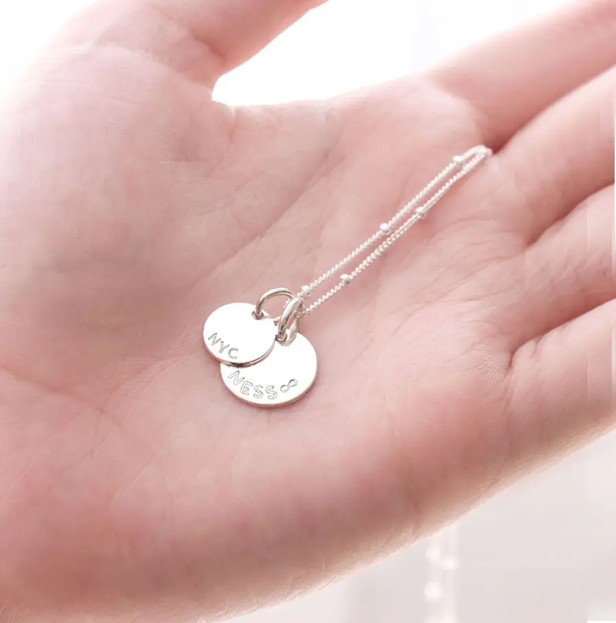 Silver Disc Set DISC NECKLACES