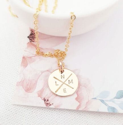 family initials necklace