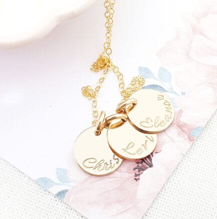 Gold Tiny Disc Trio