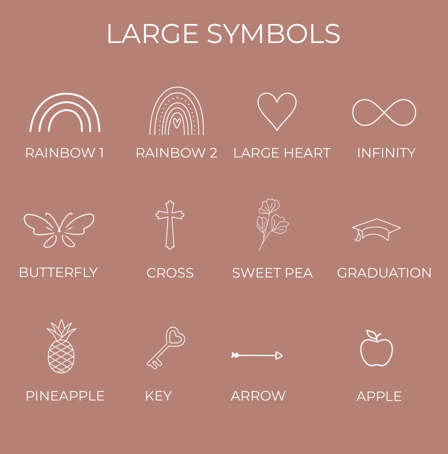 Silver Disc Set DISC NECKLACES square large symbols options