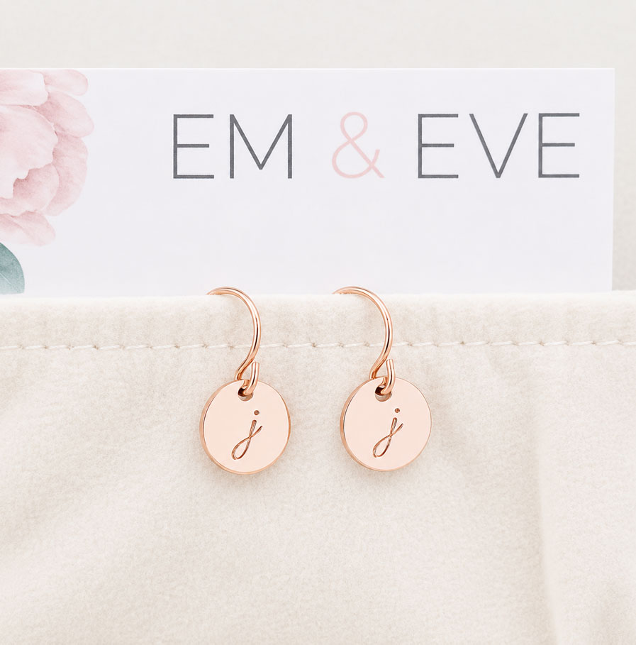 Rose Gold Personalised Earrings Earrings drop earrings