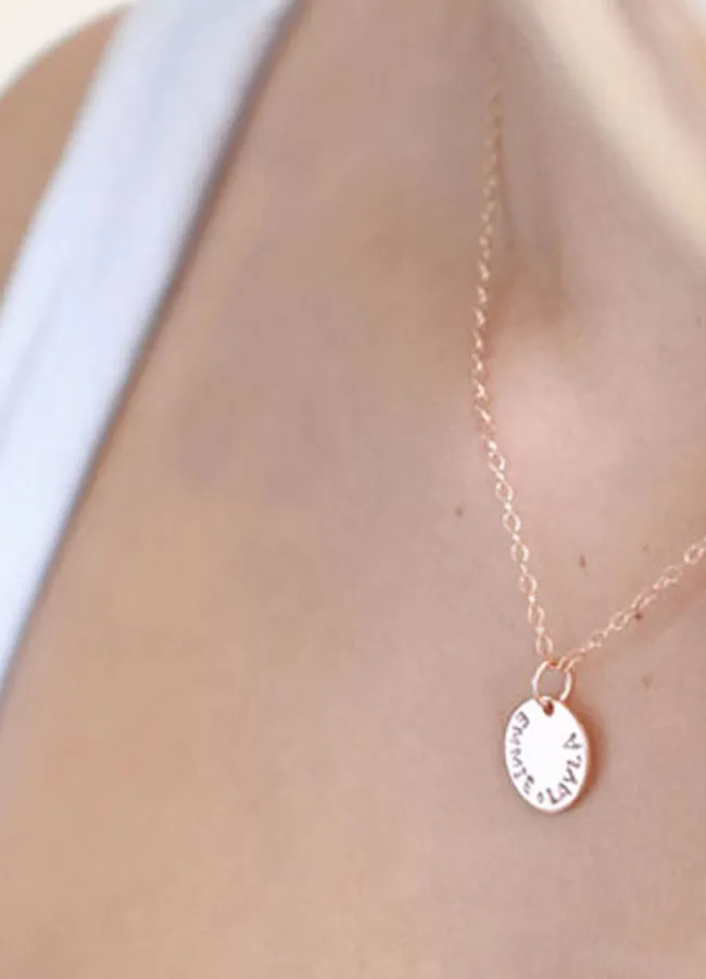 em and eve Personalised jewellery, hand stamped
