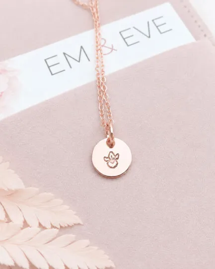 birth flower jewellery