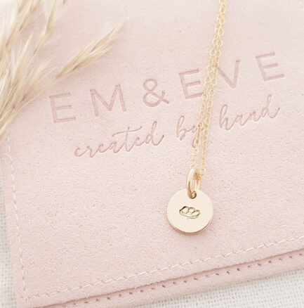 Gold Birth Flower Pendant Birth Flowers Gold Birth Flower Pendant