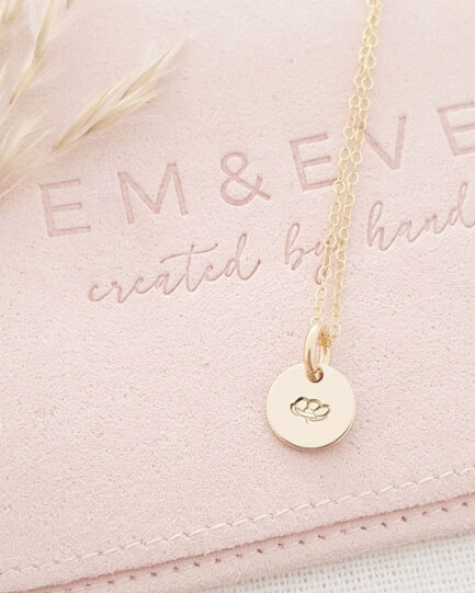 Gold Birth Flower Pendant